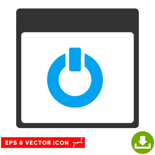 Ligar página de calendário Vector Eps Icon — Vetor de Stock