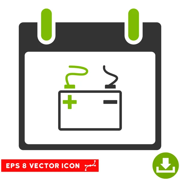 Akkumulator Kalendertag Vektor eps Symbol — Stockvektor