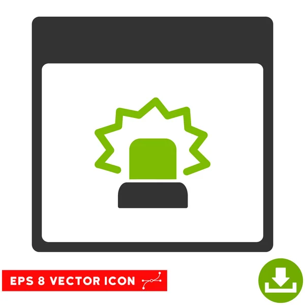 Alert Calendar Page Vector Eps Icon — Stock Vector