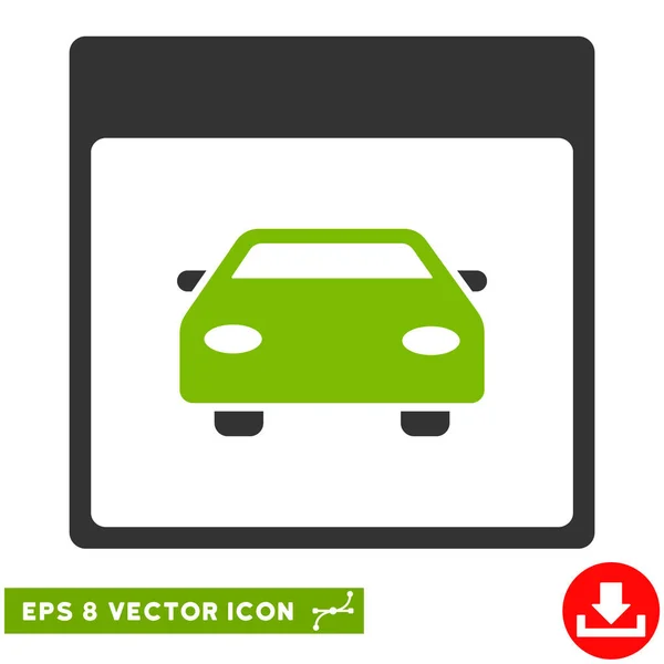 Automóvil Calendario de coches Página Vector Eps icono — Vector de stock