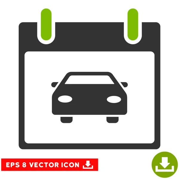 Car Calendar Day Vector Eps Icon — Stock Vector