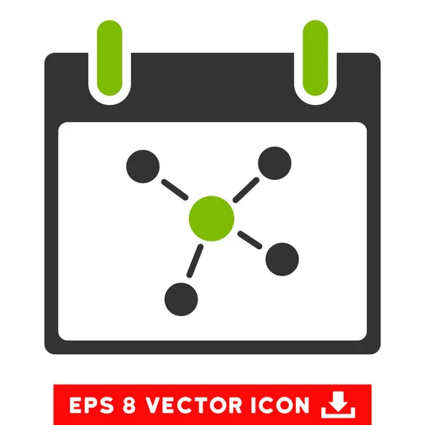 Verbindungen kalendertag vektor eps symbol — Stockvektor