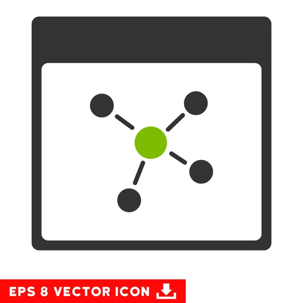 连接日历页面矢量 Eps 图标 — 图库矢量图片