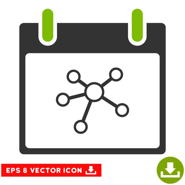 Enlaces Calendario Día Vector Eps Icono — Vector de stock