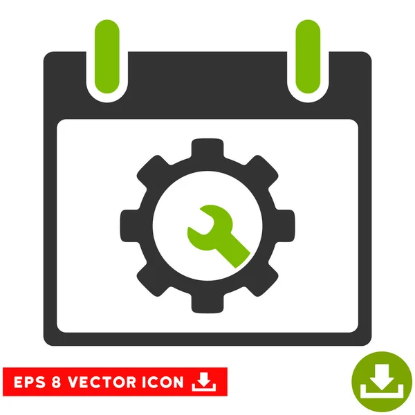 Opciones Herramientas Calendario Día Vector Eps Icono — Vector de stock