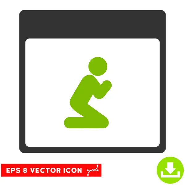 Orar Persona Calendario Página Vector Eps icono — Archivo Imágenes Vectoriales