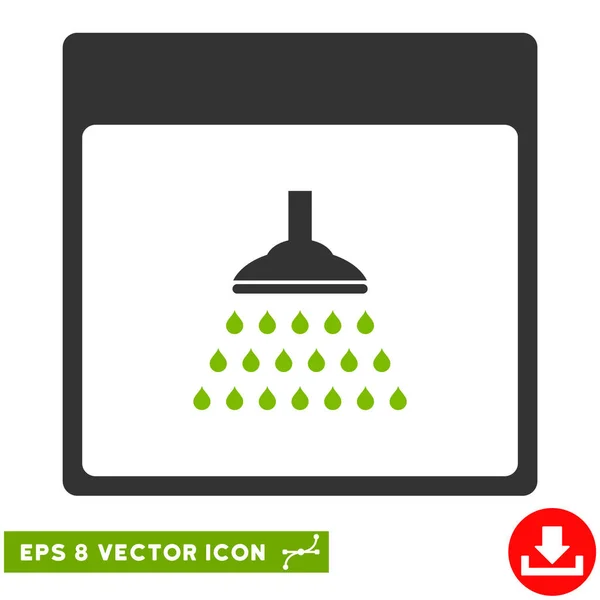 Dusche Kalender Seite Vektor eps Symbol — Stockvektor