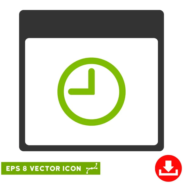 Pagina del calendario temporale Icona Eps vettoriale — Vettoriale Stock