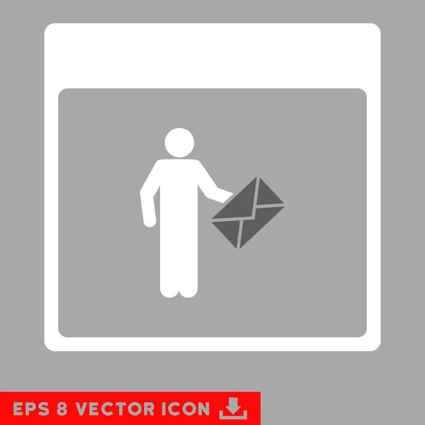 Postman Calendar Page Vector Eps Icon Royalty Free Stock Vectors