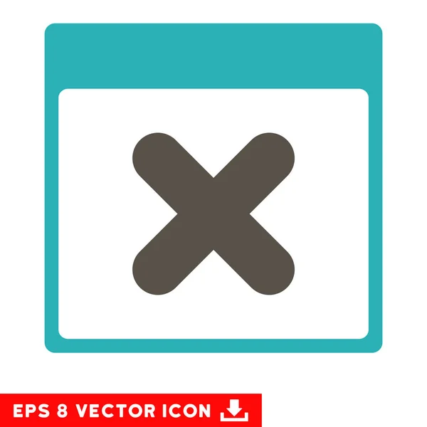 Agenda Vector Eps paginapictogram annuleren — Stockvector