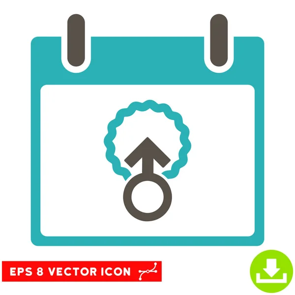 Cell Penetration Calendar Day Vector Eps Icon — Stock Vector