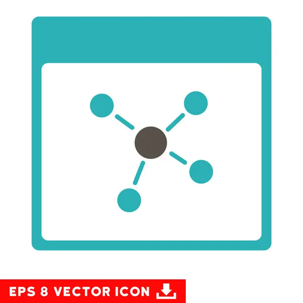 Зв'язки Сторінка календаря Векторні піктограми Eps — стоковий вектор