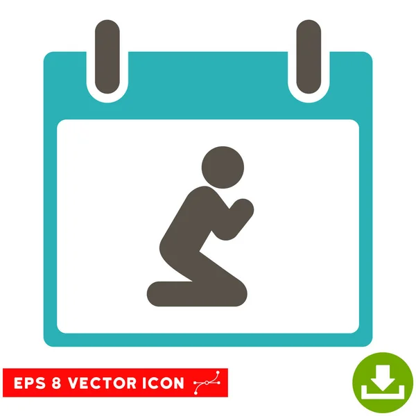 Orar Persona Calendario Día Vector Eps icono — Archivo Imágenes Vectoriales