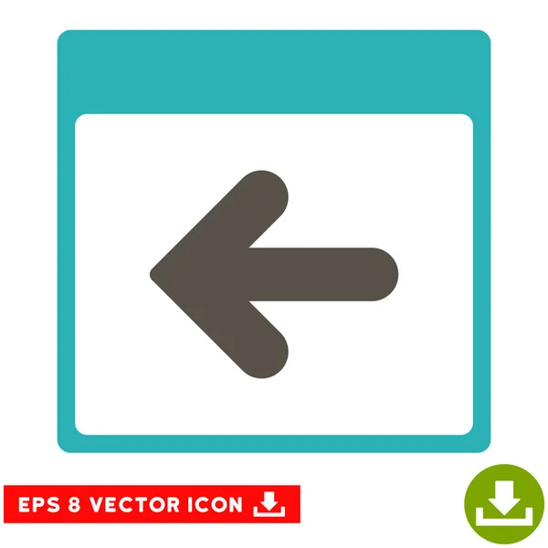 Vorheriger Kalendertag Vektor eps-Symbol — Stockvektor