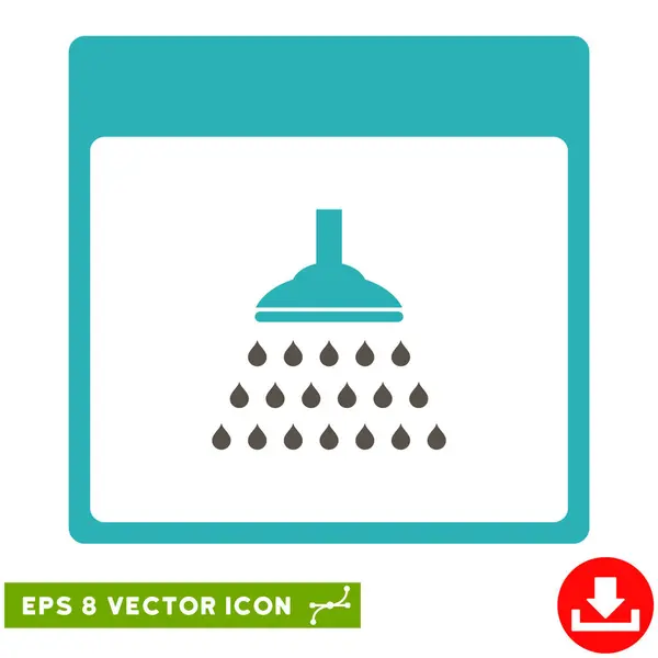 Dusche Kalender Seite Vektor eps Symbol — Stockvektor