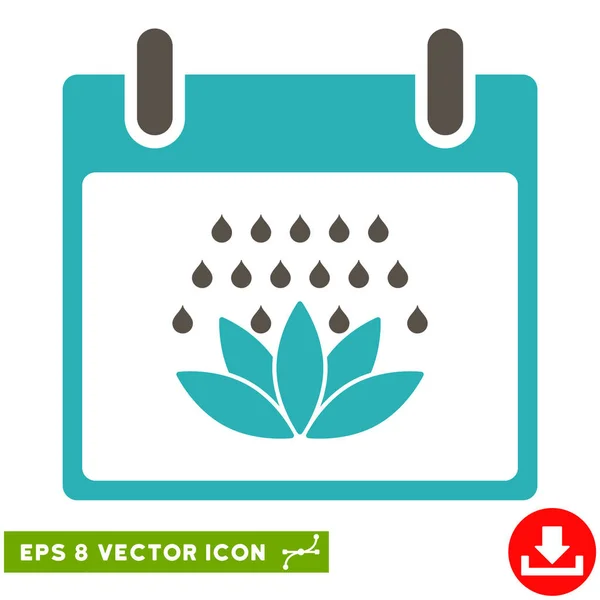 Spa Ducha Calendario Día Vector Eps Icono — Vector de stock