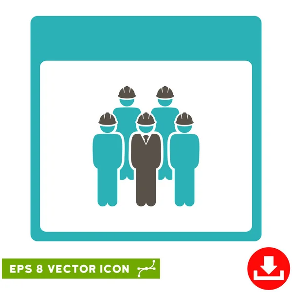 Página del calendario del personal Vector Eps icono — Archivo Imágenes Vectoriales