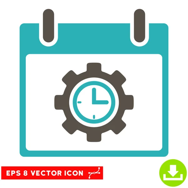 Time Gear Calendar Day Vector Eps Icon — Stock Vector