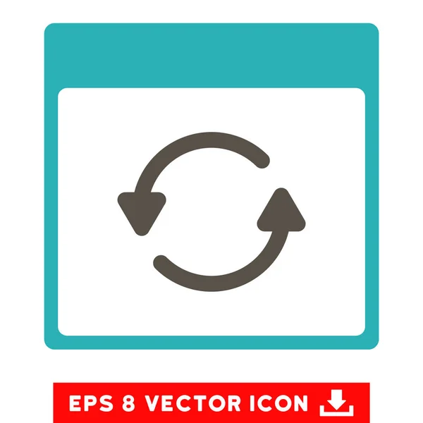 Atualizar página do calendário Vector Eps Icon — Vetor de Stock