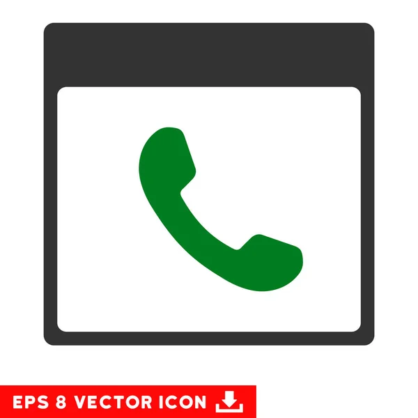 Phone Calendar Page Vector Eps Icon — Stock Vector