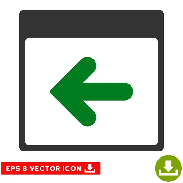 Calendário anterior Dia Vector Eps Ícone — Vetor de Stock