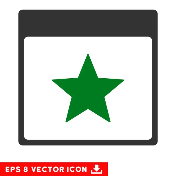 Pagina del calendario stellare Icona Eps vettoriale — Vettoriale Stock