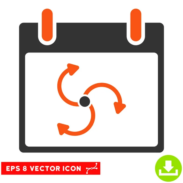 Zyklon Kalendertag Vektor eps Symbol — Stockvektor