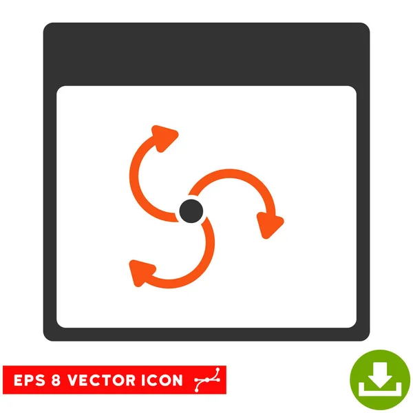 Zyklon Kalenderseite Vektor eps Symbol — Stockvektor