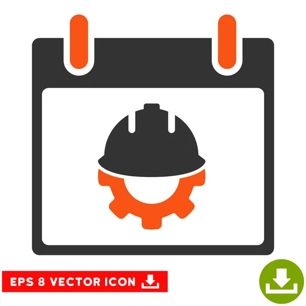 Development Calendar Day Vector Eps Icon — Stock Vector