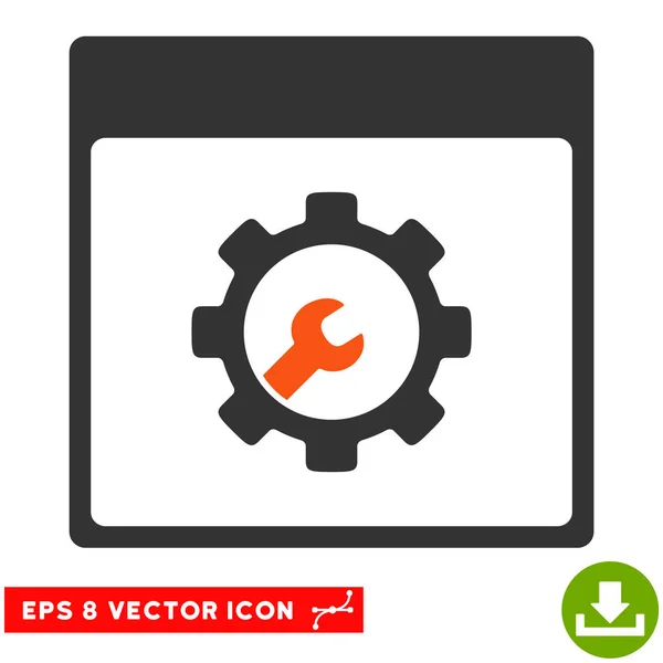 Herramientas de configuración Calendario Página Vector Eps Icono — Vector de stock