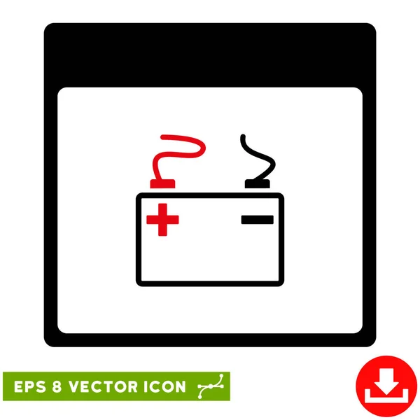 Acumulador Calendario Página Vector Eps Icono — Vector de stock