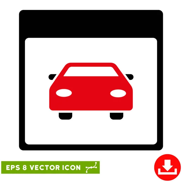 Automóvil Calendario de coches Página Vector Eps icono — Vector de stock