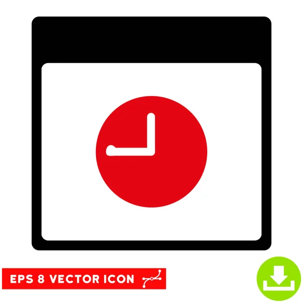 Uhr Kalenderblatt Vektor eps Symbol — Stockvektor