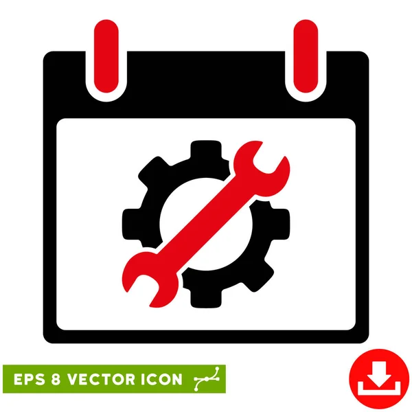Konfigurationswerkzeuge Kalender-Tag-Vektor eps-Symbol — Stockvektor