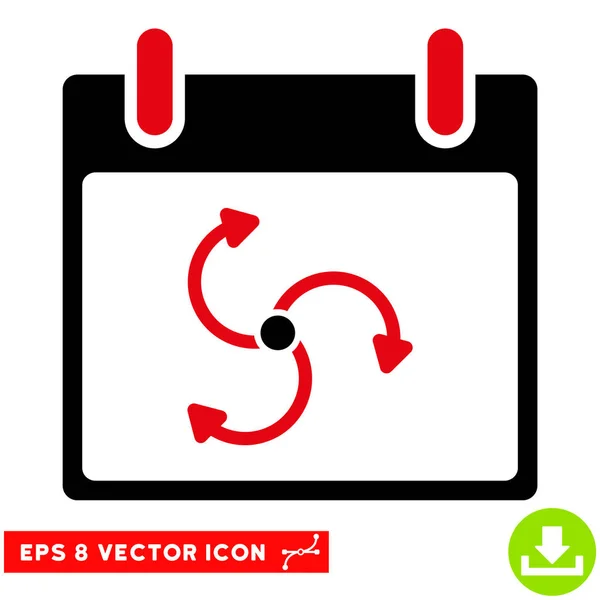 Zyklon Kalendertag Vektor eps Symbol — Stockvektor