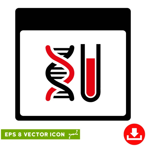Analyse ADN Calendrier Page vectorielle Eps Icône — Image vectorielle