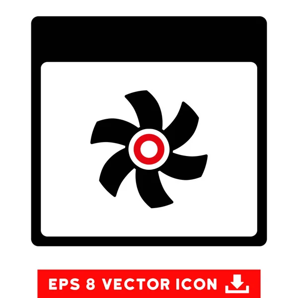 Eventail Calendrier Page vectorielle Eps Icône — Image vectorielle