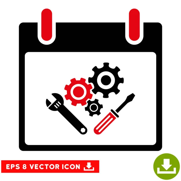 Instrument Werkzeuge Kalender Tag Vektor eps Symbol — Stockvektor