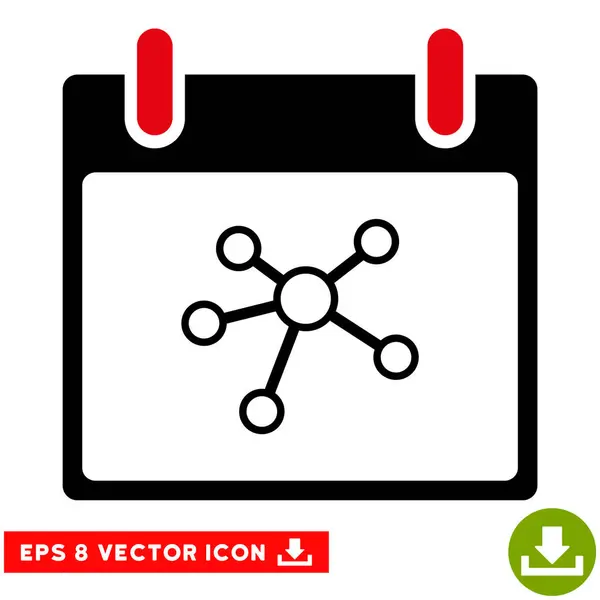 Links Kalendertag Vektor eps Symbol — Stockvektor