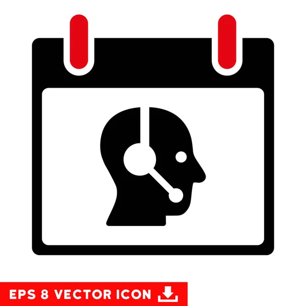 Operador Calendar Day Vector Eps Icon — Vector de stock