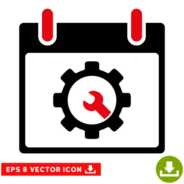 Optionen Werkzeuge Kalendertag Vektor eps Symbol — Stockvektor