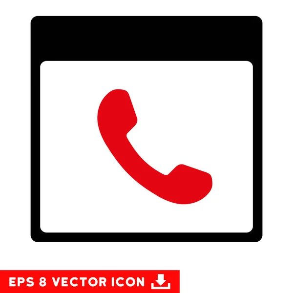 Phone Calendar Page Vector Eps Icon — Stock Vector