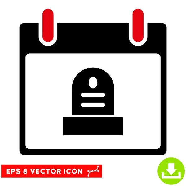 Rip Monument Calendar Day Vector Eps Icon — Stock Vector