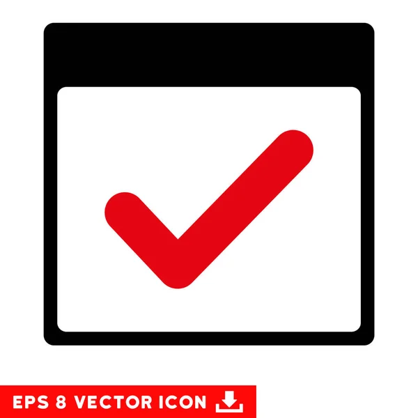 Valid Day Calendar Page Vector Eps Icon — Stock Vector
