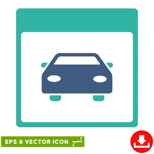 Automobil Auto Kalender Seite Vektor eps Symbol — Stockvektor