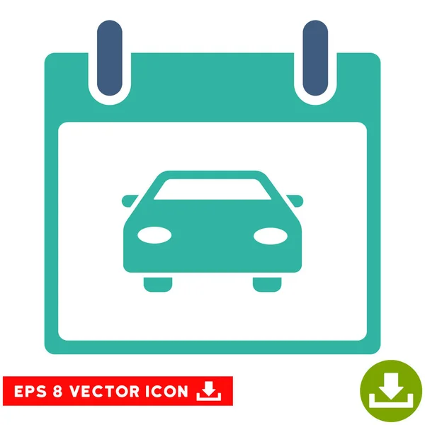 Calendario de coches Día Vector Eps icono — Vector de stock