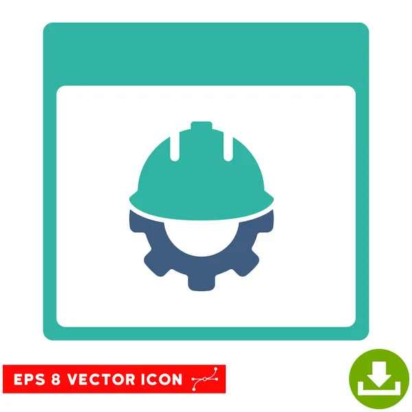 Calendario de desarrollo Página Vector Eps Icono — Vector de stock