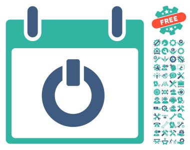 Takvim gün vektör simge Bonus ile açın