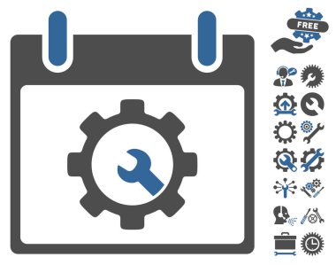 Seçenekleri araçlar takvim gün vektör simgesi Bonus ile