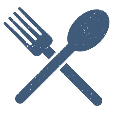 Çatal ve kaşık grenli doku simgesi